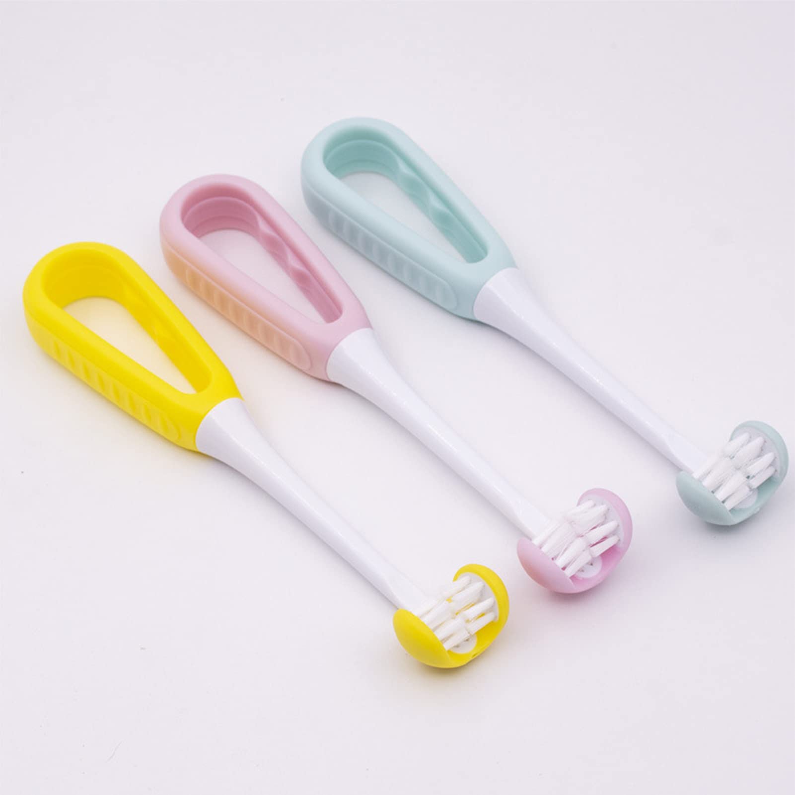 Orbital U-Shaped Kids Toothbrush for 3-5 Years Old - 360° Teeth Wrapping Design, Whitening & Strengthening Bristles - Gentle Oral Care Toothbrush for Toddlers - Perfect for Morning & Nighttime Brushing Routines