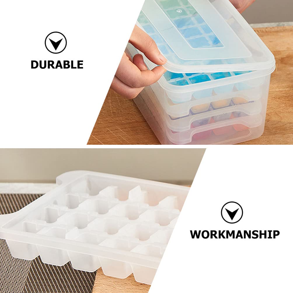 Premium Silicone Ice Cube Tray Set - Flexible Sphere Ice Molds for Freezer, Cocktails, Baby Food & Chocolate Making - BPA-Free Kitchen Accessory (White)