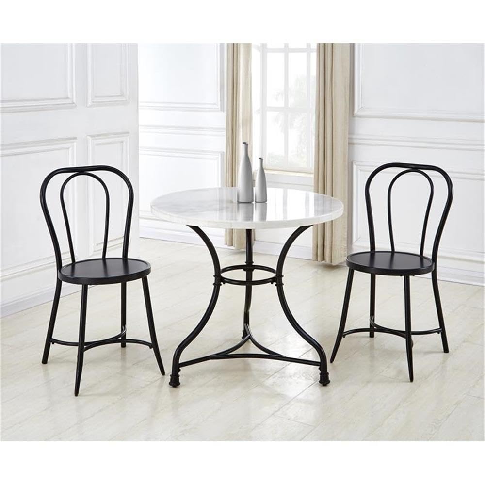 Steve Silver Claire Marble French Bistro Dining Table - 34