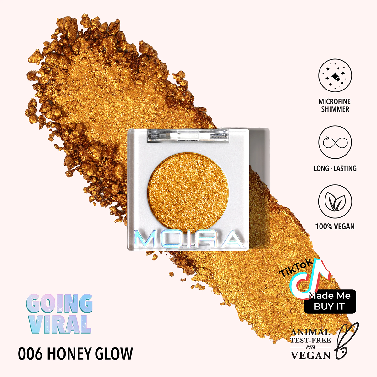 06 Honey Glow Chroma Light Shadow - Long Lasting Shimmer Eyeshadow Palette for Day & Night Makeup | Perfect for Party, Wedding & Special Occasions
