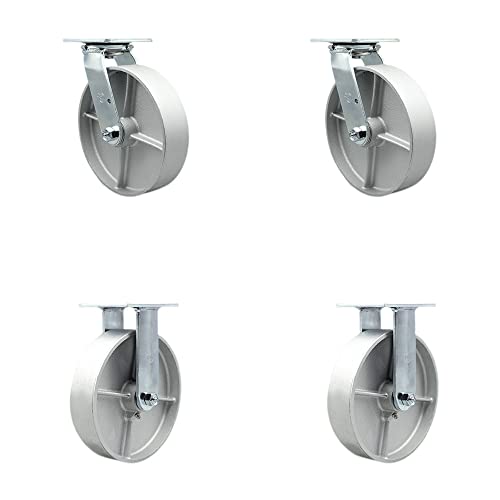 2 Swivel - 2 Rigid