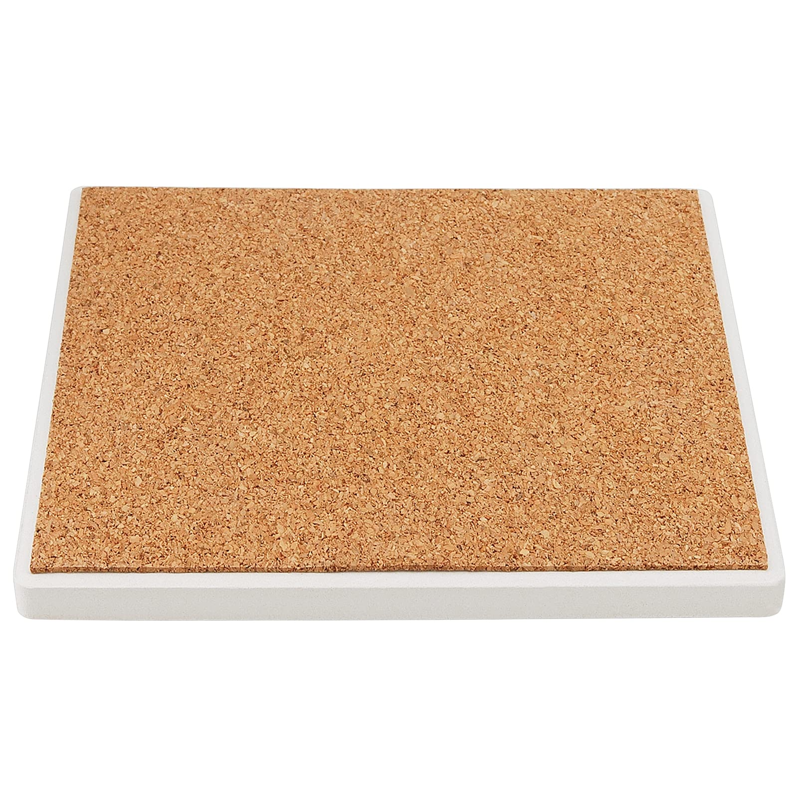 40 Pack 4x4 Inch White Ceramic Coasters with Cork Backing - Unglazed Square DIY Craft Tiles for Drink Holders, Home Decor, and Wedding Party Supplies
