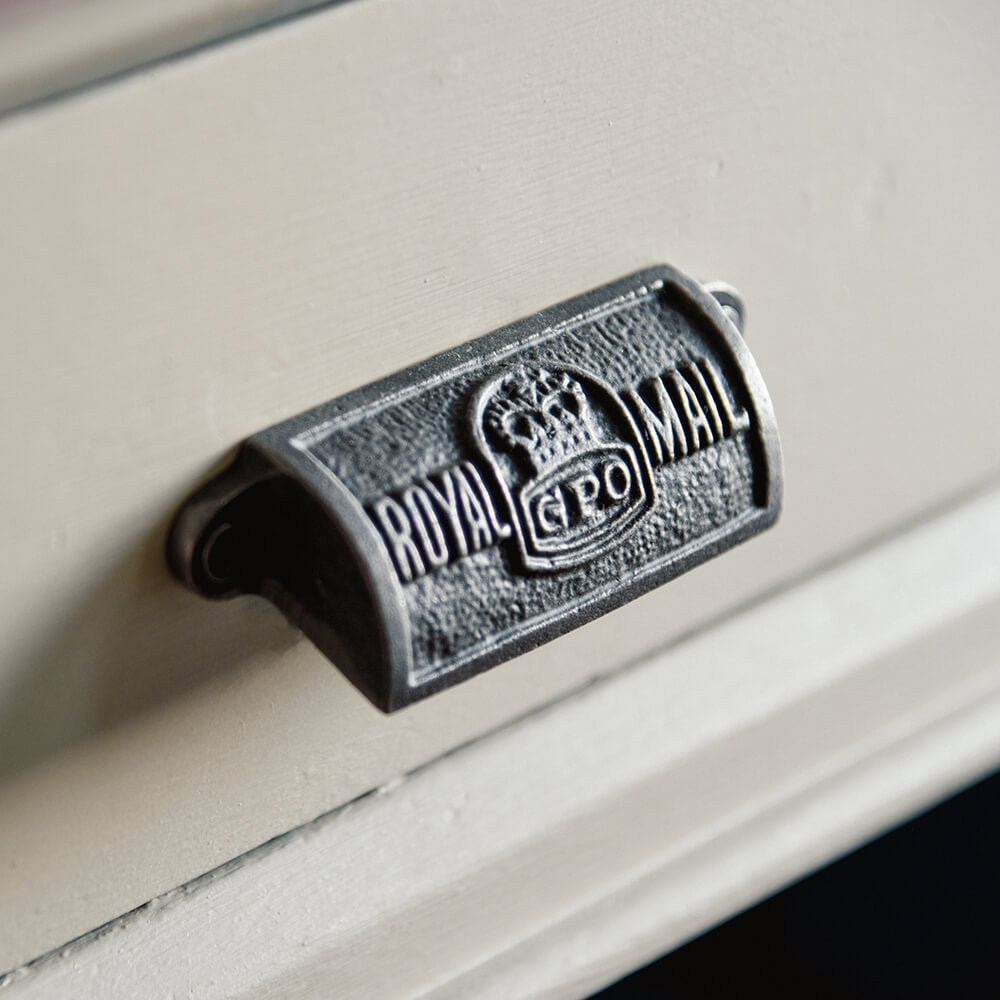 Vintage Cast Iron Royal Mail Pull Handle - Antique Style Door Handle for Home Decor, Cabinets & Furniture Restoration - Perfect for Victorian, Farmhouse & Rustic Interiors