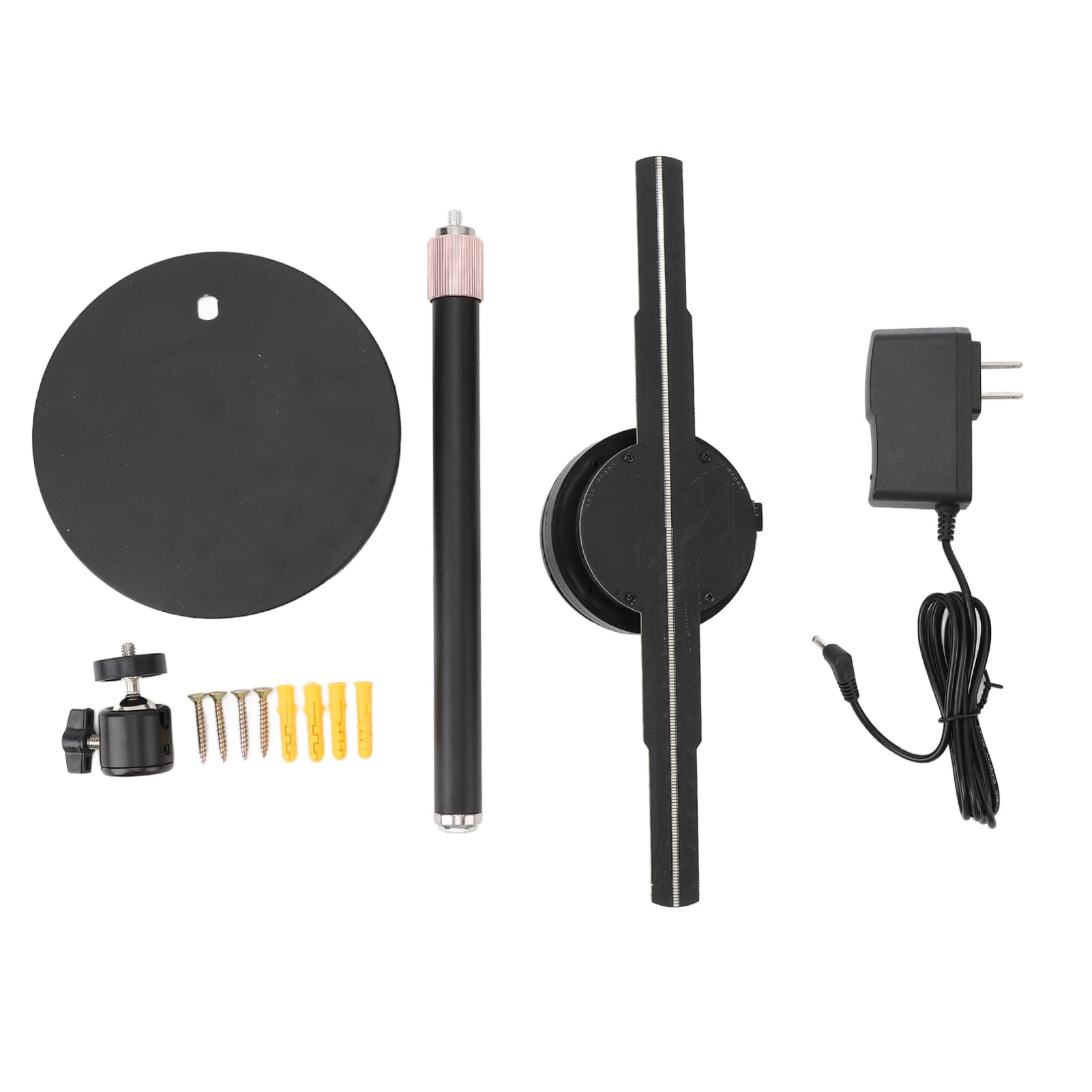 3D Holographic Fan with 256 LED Lights - HD Hologram Projector for Advertising Display, APP Controlled, 16GB Built-in Memory, Compatible with Windows/Android/iOS - Perfect for Retail Stores, Trade Shows, and Digital Signage
