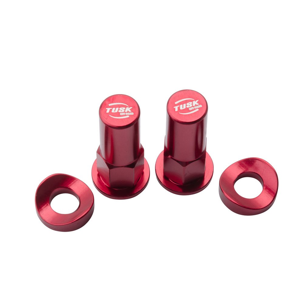 Tusk Rim Lock Nut and Spacer Kit - Red | Heavy-Duty Motorcycle Wheel Accessories for Off-Road & MX Racing | Perfect for Dirt Bikes, ATVs, and UTVs