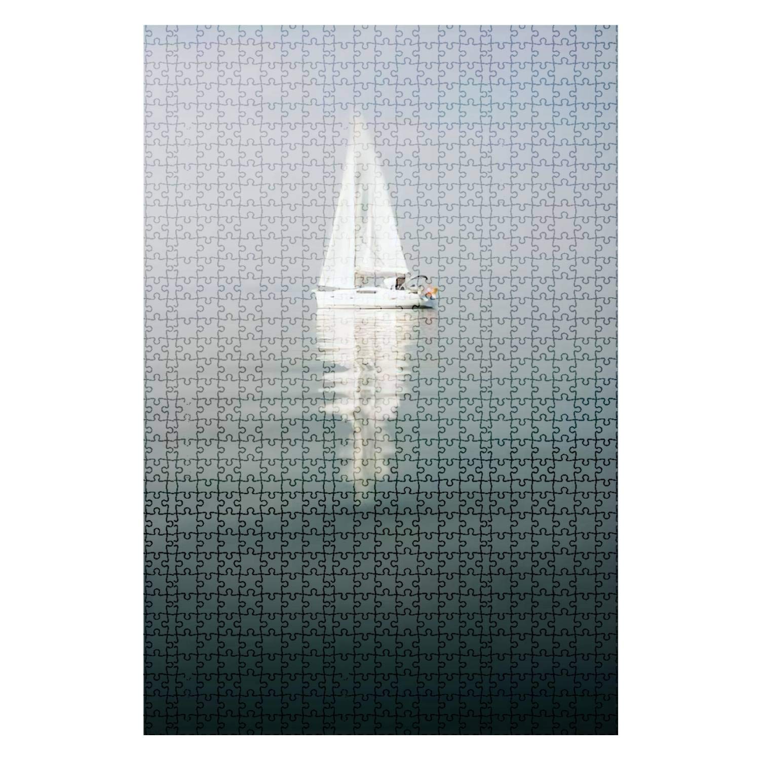 1000-Piece Wooden Jigsaw Puzzle - Luxury Yacht Photo with Lensbaby Summer Haze Effect - Fun & Challenging Board Game for Adults & Kids - Large DIY Educational Toy - Perfect Gift & Home Decor - Ideal for Family Game Nights, Stress Relief & Cognitive Development