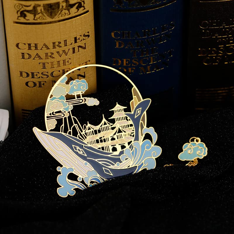 Exquisite Metal Fox & Suzaku Anime Bookmark - Gold Cutout Design for Book Lovers | Unique Reading Gifts for Women, Men, Kids & Best Friends | Perfect for Novels, Journals & School Supplies