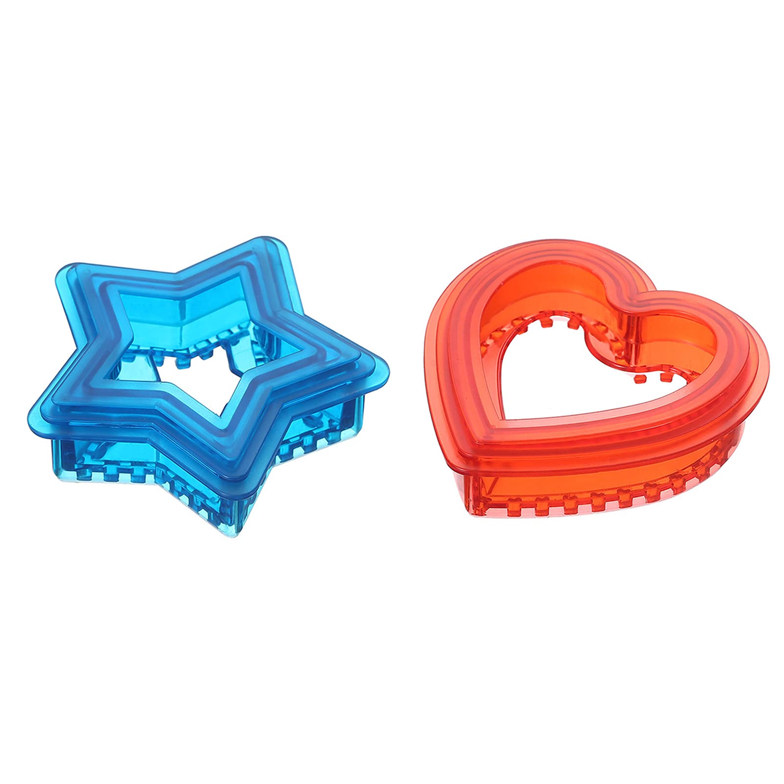 FAKEME Sandwich Cutter and Sealer - Crust Remover Tool for Kids Lunch Box, Heart & Star Shaped Food Grade Mold | Perfect for School Lunches, Picnics, and Party Snacks