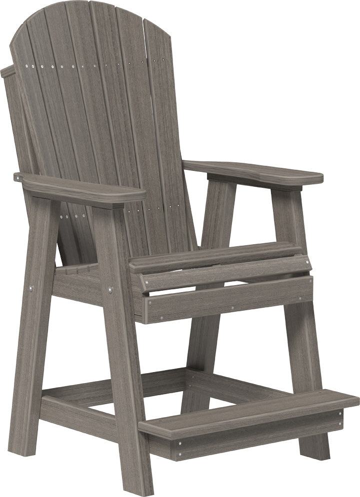 Premium Adirondack Balcony Chair - Durable Outdoor Patio Furniture for Relaxing - Perfect for Gardens, Decks, and Poolside Lounging