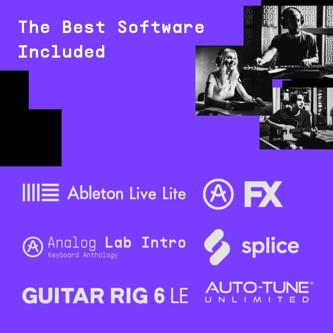 MiniFuse 2 USB-C Audio Interface - Black (Renewed) | Professional Studio Recording | Podcast & Music Production | Home & Portable Use