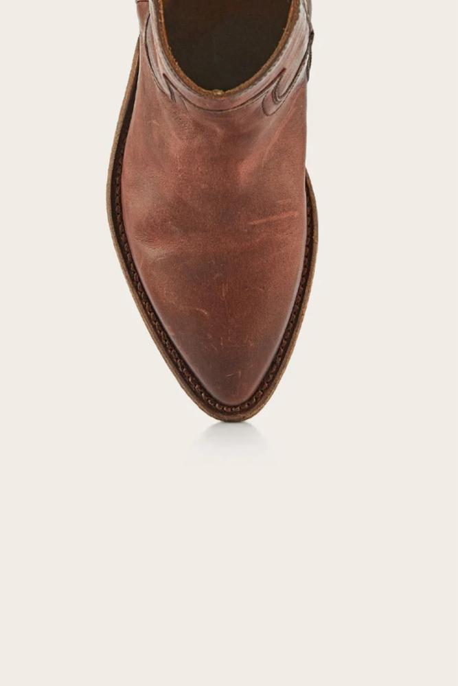 Frye Women's 40085 Leather Boots - Brown Mid-Calf Riding Boots for Women | Comfortable & Stylish Footwear for Casual Outings, Work & Fall Fashion