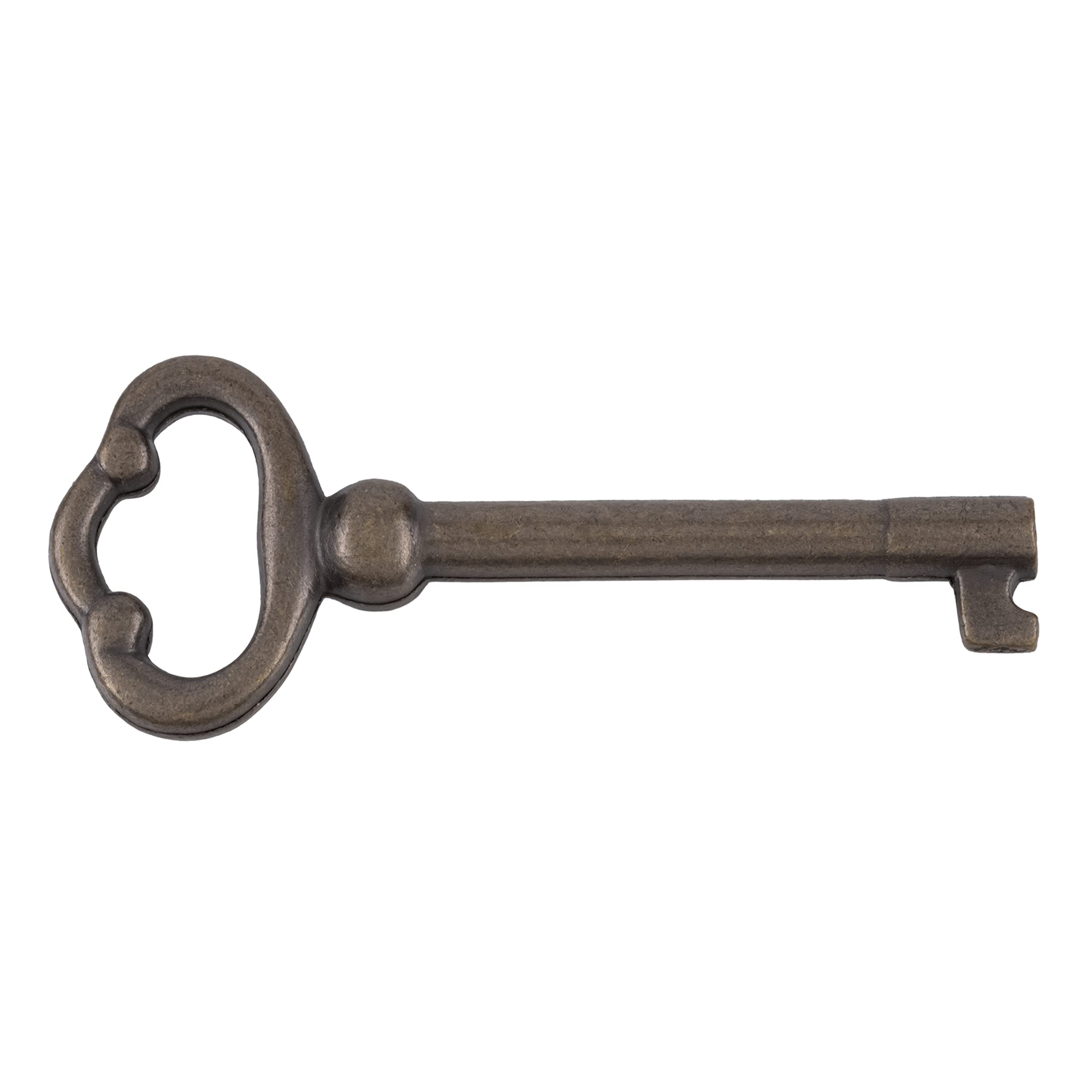 Antique Brass Skeleton Key for Cabinets & Clocks - Vintage Furniture KY-2AB