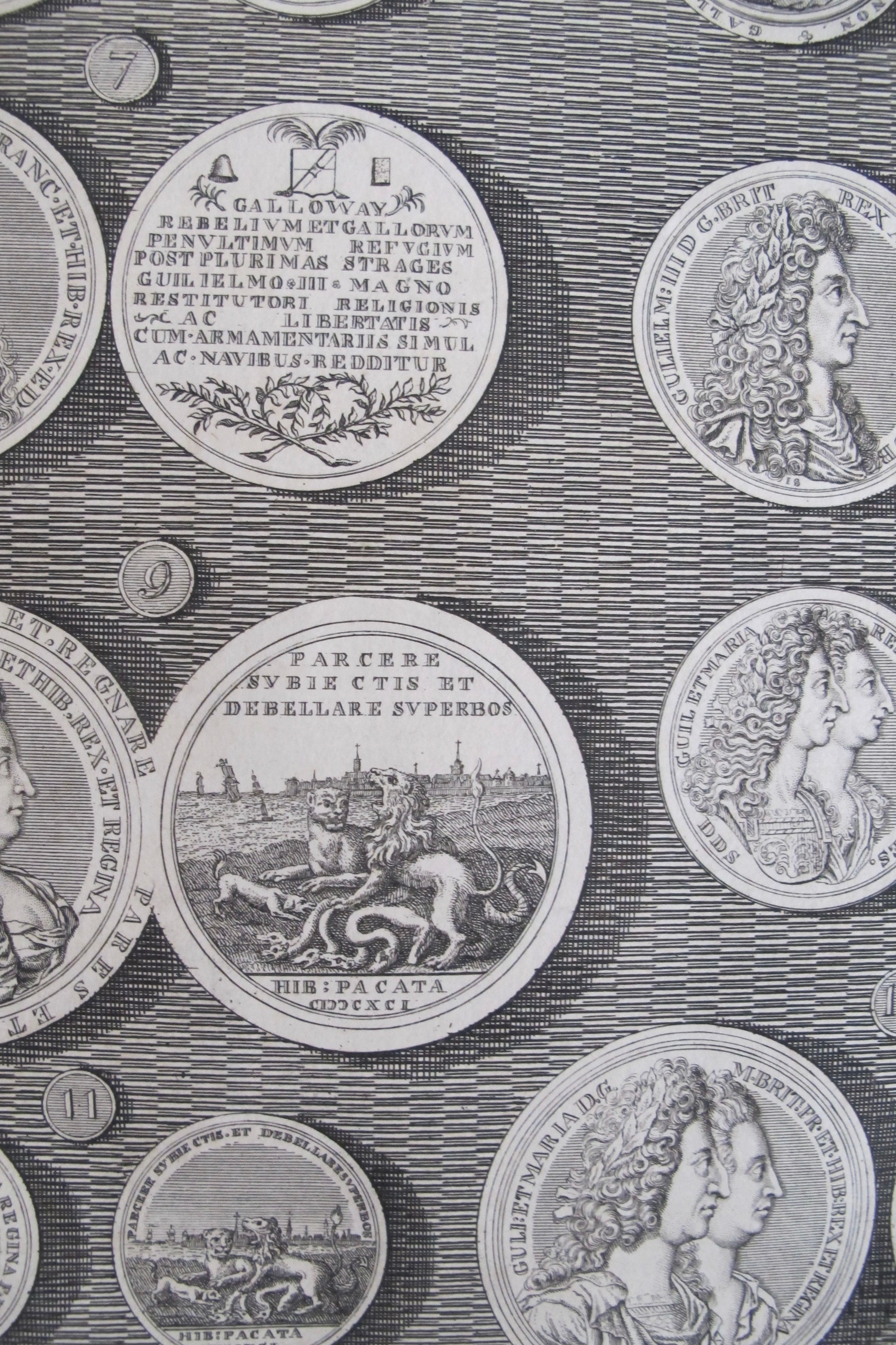 1745 British Regal Medals Set - Queen Anne & King George II Commemorative Coins (Matted, 2-Piece Collection) | Perfect for History Buffs, Coin Collectors & Royal Memorabilia Displays