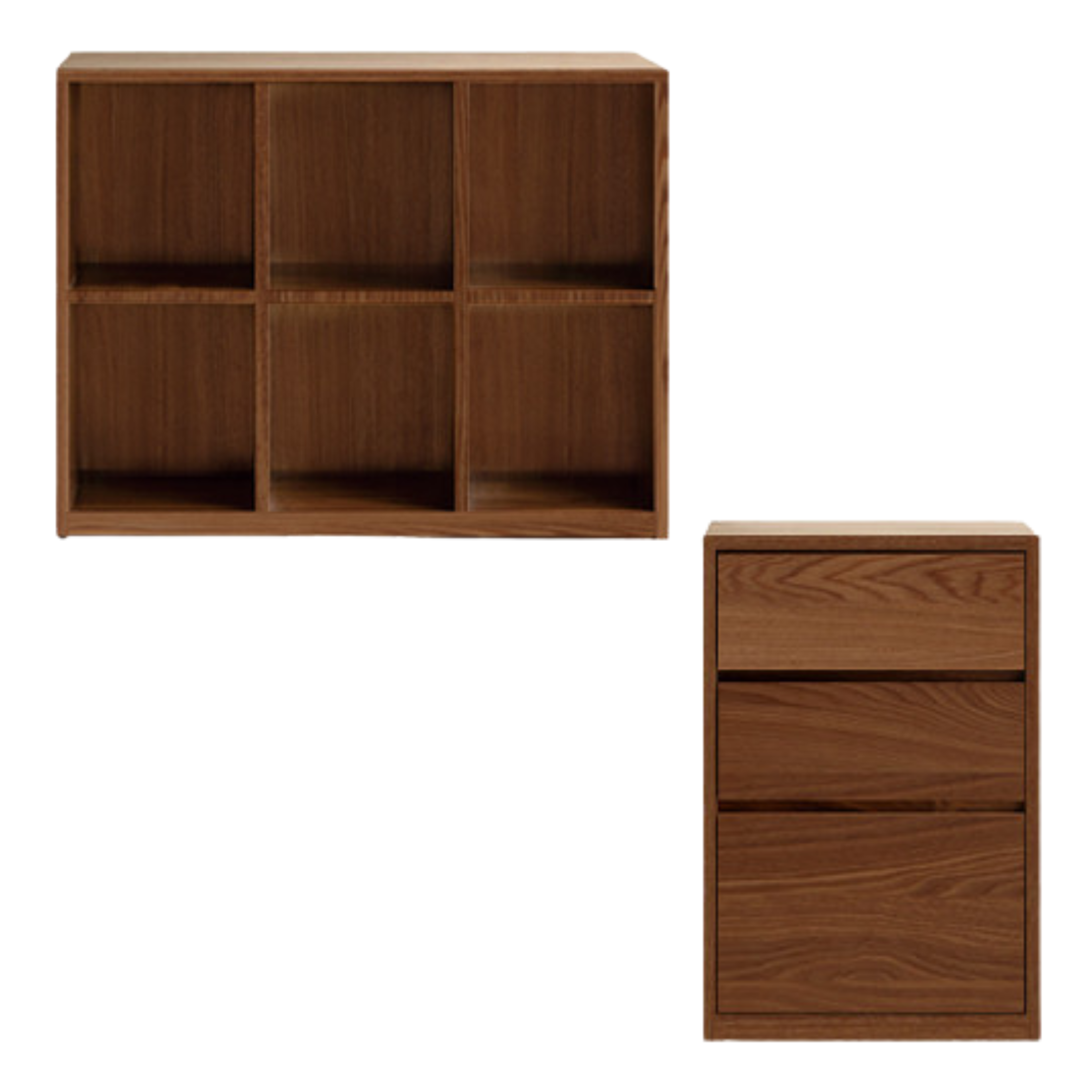 Solid Black Walnut & Ash Wood Bookcase Shelf - Rustic Floor Standing Bookshelf for Living Room, Home Office & Library Storage