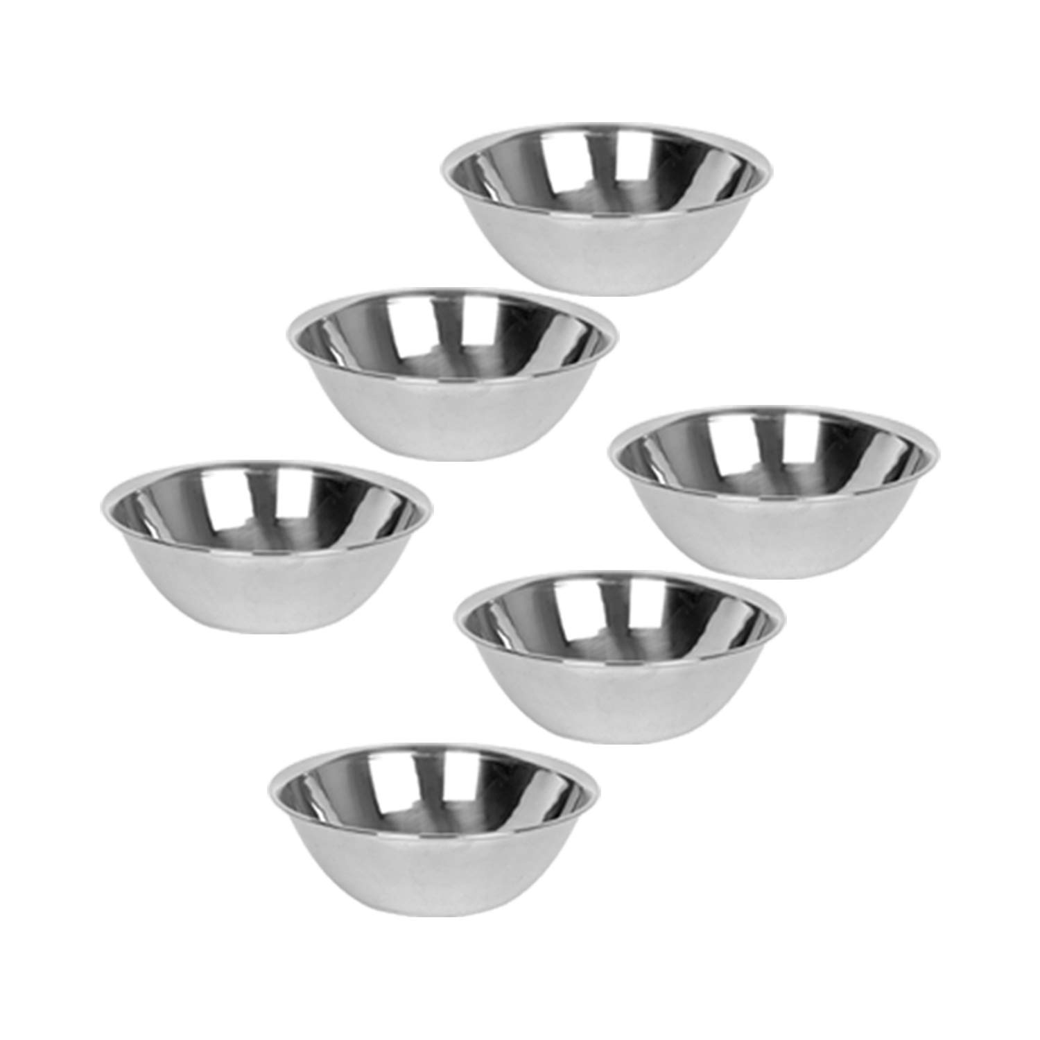 Premium 8 Qt Stainless Steel Mixing Bowls Set (6-Piece) - Heavy Duty Metal Mixing Bowls for Baking, Cooking, Meal Prep & Kitchen Use - Ideal for Chefs, Bakers & Home Cooks