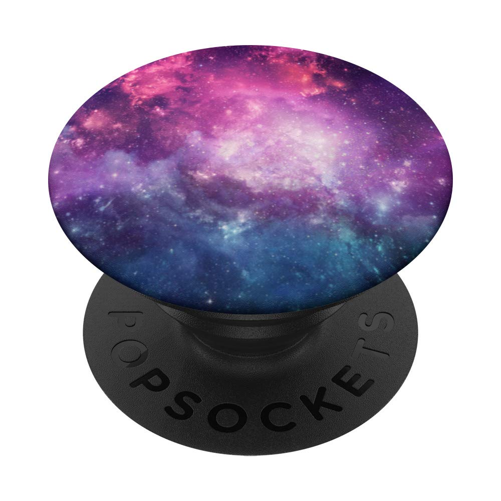 Purple Star Explosion Space Nebula PopSockets PopGrip - Swappable Phone & Tablet Grip for Secure Hold | Perfect for Galaxy Phones, iPhones & iPad Cases | Great for Selfies, Video Calls & Everyday Use