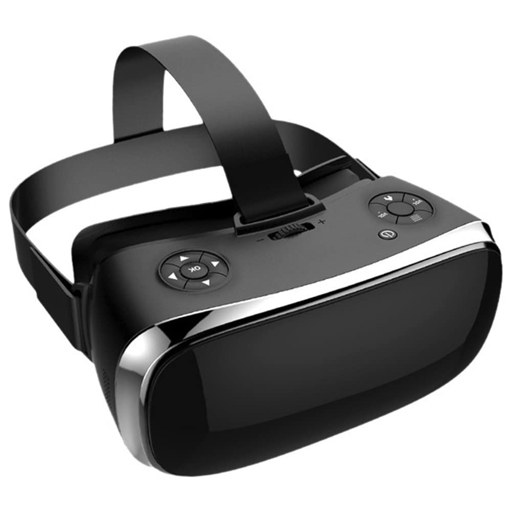 3D VR Headset for Kids & Adults - Adjustable Virtual Reality Glasses for Movies, Gaming & 360 Videos | Comfortable Design with Fully Adjustable Strap, Focal & Distance Control (Black) - Perfect for Home Entertainment, Gaming Parties & Immersive Learning Experiences