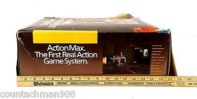Action Max Game System Complete in Box with Sealed Sonic Fury Game Cartridge - Classic 80s Light Gun Video Game Console for Retro Gaming Enthusiasts - Perfect for Home Entertainment and Collector's Display