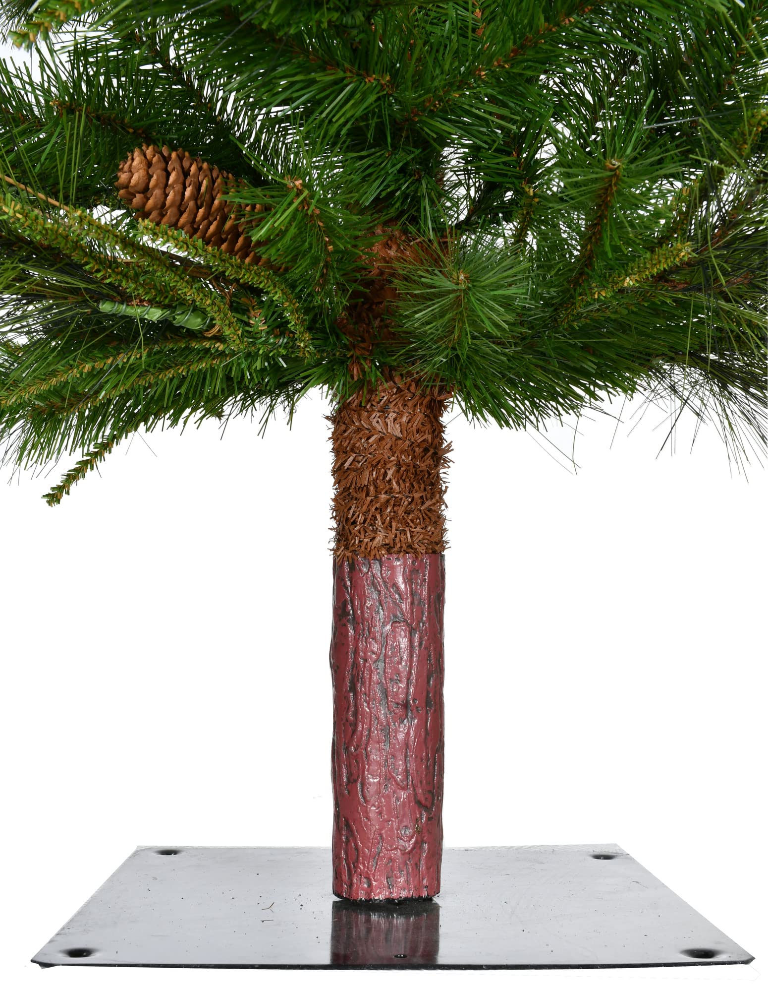 Vickerman 6ft Ashland Artificial Unlit Christmas Tree with Pine Cones - Premium Faux Holiday Decor for Living Room, Office & Seasonal Home Decoration