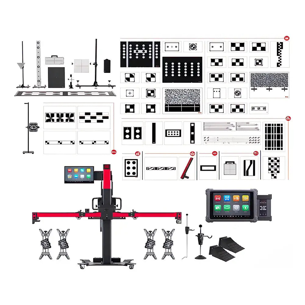 Autel IA1900AST Wheel Alignment & Complete ADAS System Package with MSULTRA Tablet - Professional Vehicle Diagnostic Tool for Auto Shops & Mechanics