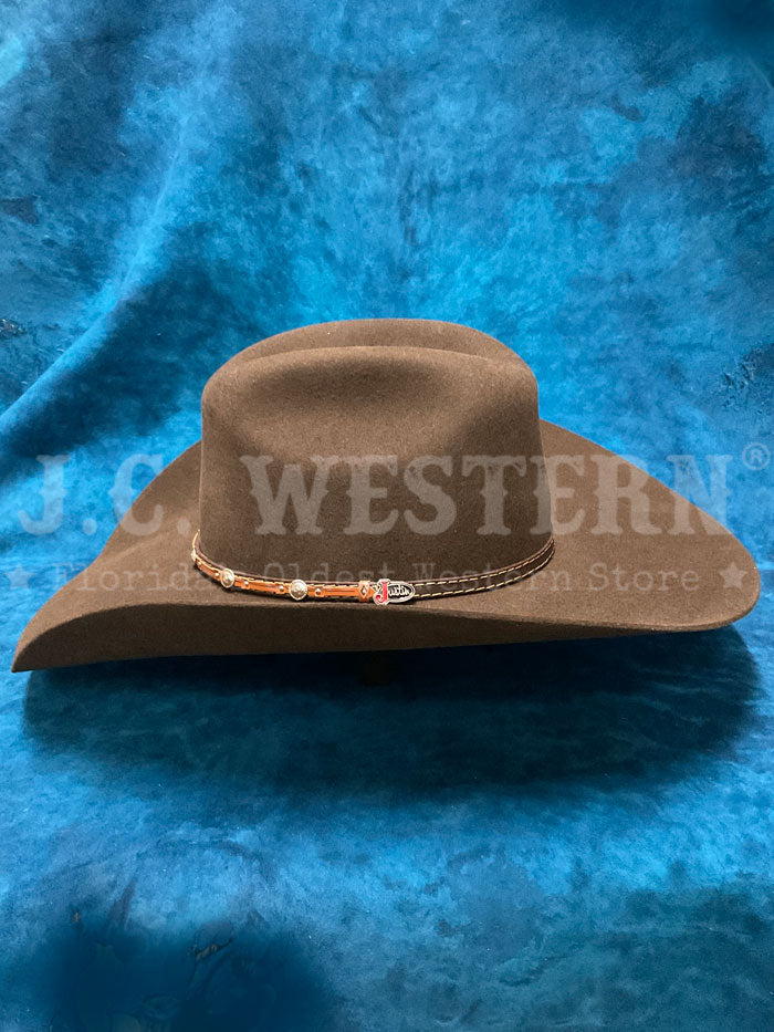 Justin JF0230BUST44 2X Buster Premium Felt Hat in Chocolate Brown - Western Cowboy Hat for Men, Perfect for Rodeo, Country Music Festivals & Outdoor Adventures