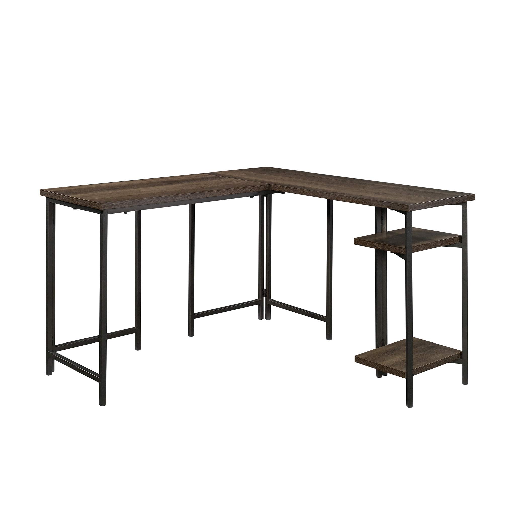 Sauder North Avenue L-Shaped Desk with Smoked Oak Finish - Modern L-Shaped Computer Desk for Home Office, Gaming & Workspace