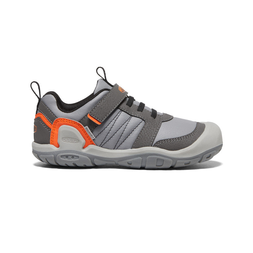 Big Kids' Knotch Peak Sneakers - Magnet/Safety Orange | Comfortable Athletic Shoes for Boys & Girls | Perfect for Running, School & Outdoor Play