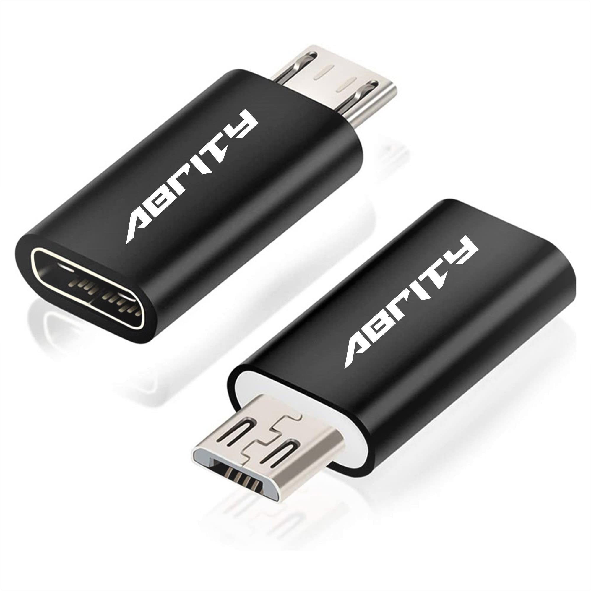 2-Pack Micro USB to USB C Adapter - Fast Charging & Data Sync Cable for Smartphones, Tablets, and More | Perfect for Samsung, Android, and Other USB-C Devices