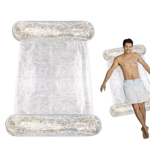 Inflatable Pool Float for Adults - Water Hammock, Floating Chair, Portable Inflatable Lounger - Perfect for Relaxing in Swimming Pools, Lakes, and Beaches