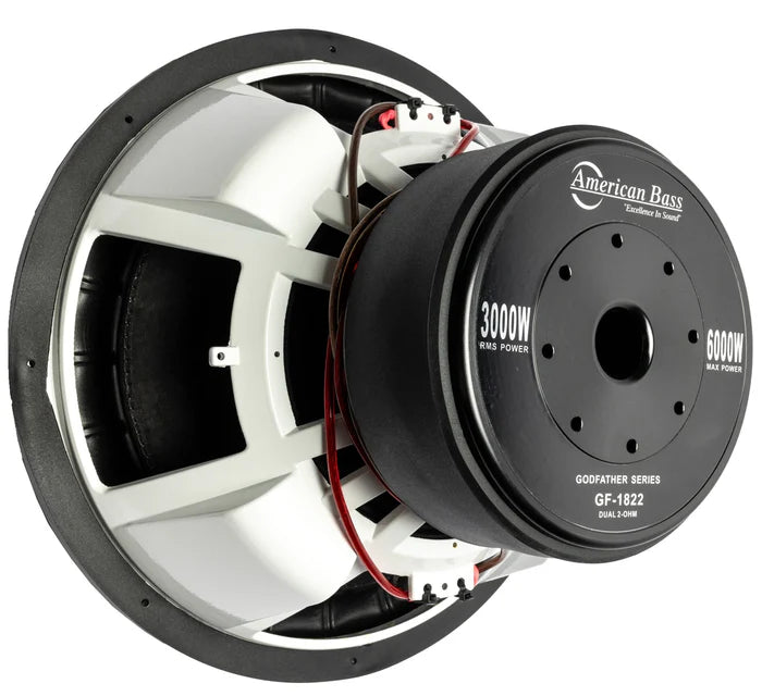 American Bass Godfather 18-Inch 3000W RMS High-Power Subwoofer - Perfect for Car Audio Systems & Bass-Heavy Music Lovers