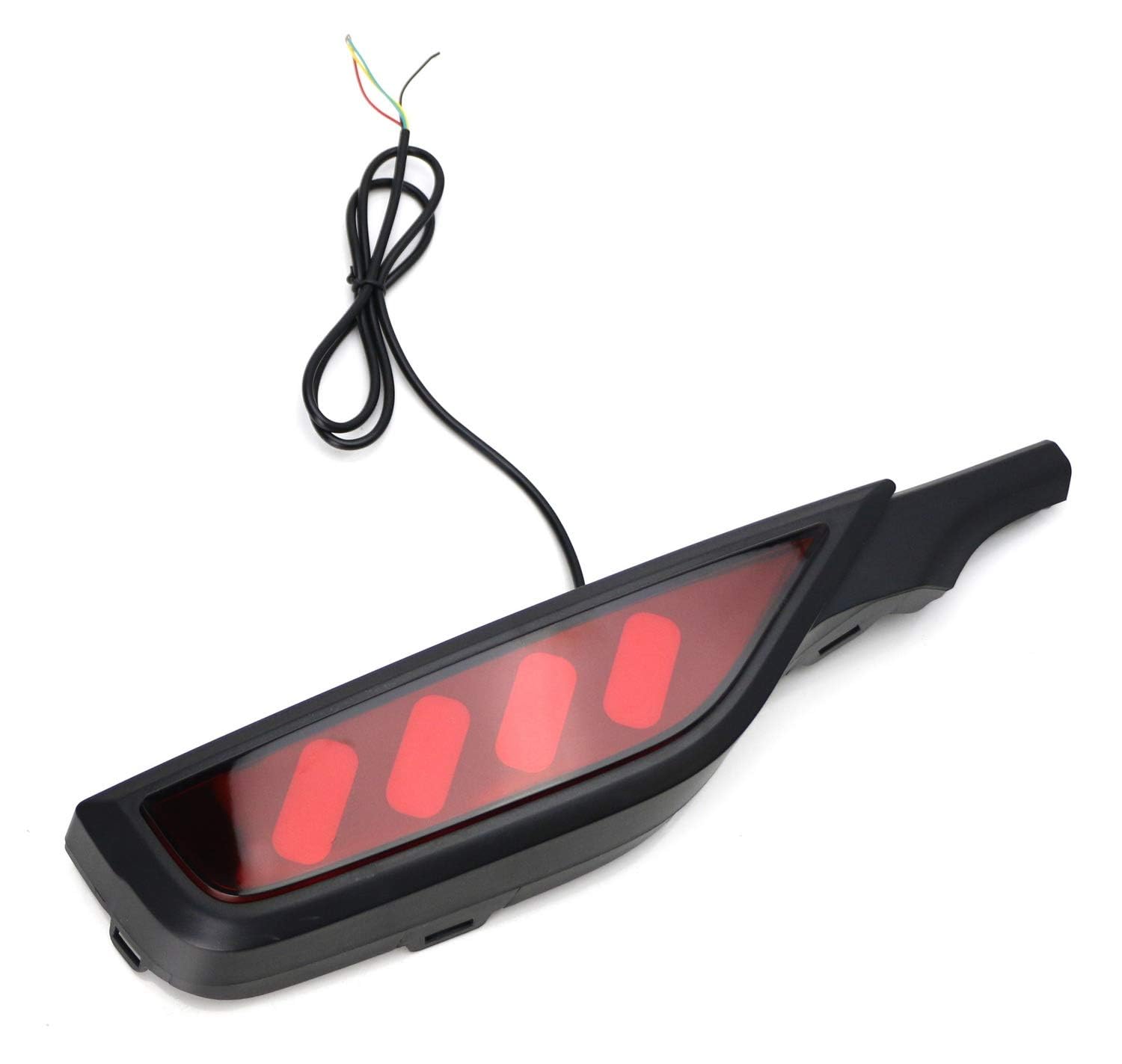 iJDMTOY Red LED Bumper Reflector Lights for 2018-2020 Honda Fit - Tail Lights, Strobe Brake Lights, Sequential Turn Signals & Rear Fog Lamps - Upgrade Your Car's Rear Lighting for Enhanced Safety and Style