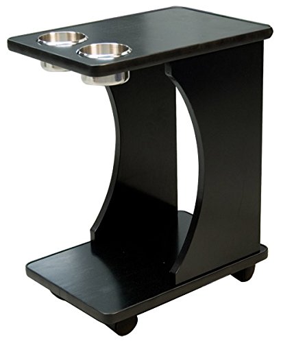 Premium Poker Table Drink Cart with Wheels - Rolling Side Table for Snacks, Beverages & Poker Accessories - Perfect for Game Nights & Casino Parties