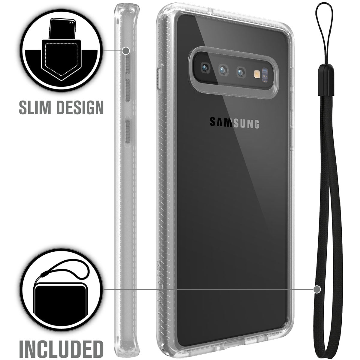 Samsung Galaxy S10 Shockproof Case - Heavy Duty Impact Protection Phone Cover for Galaxy S10 - Perfect for Outdoor, Travel & Everyday Use