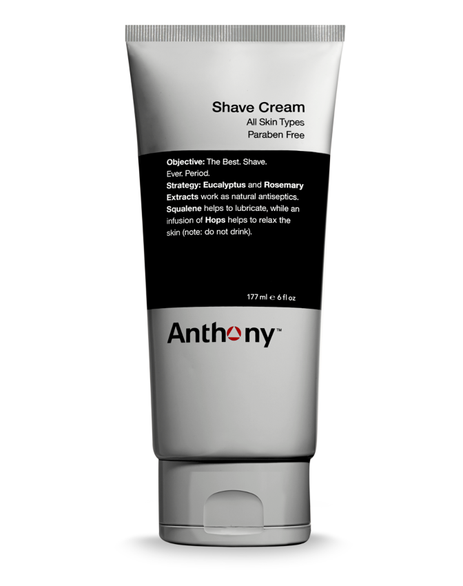 Anthony Premium Shaving Cream for Men - Smooth & Hydrating Shave - Ideal for Sensitive Skin & Daily Use - Perfect for Home, Travel & Grooming Kits