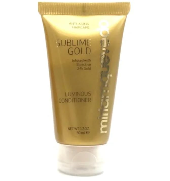 Premium Sublime Gold Luminous Hair Conditioner - Travel Size 1.7 Fl Oz / 50ml - Hydrating & Shine Enhancing Formula for All Hair Types - Perfect for Vacation, Gym Bag & On-the-Go Hair Care