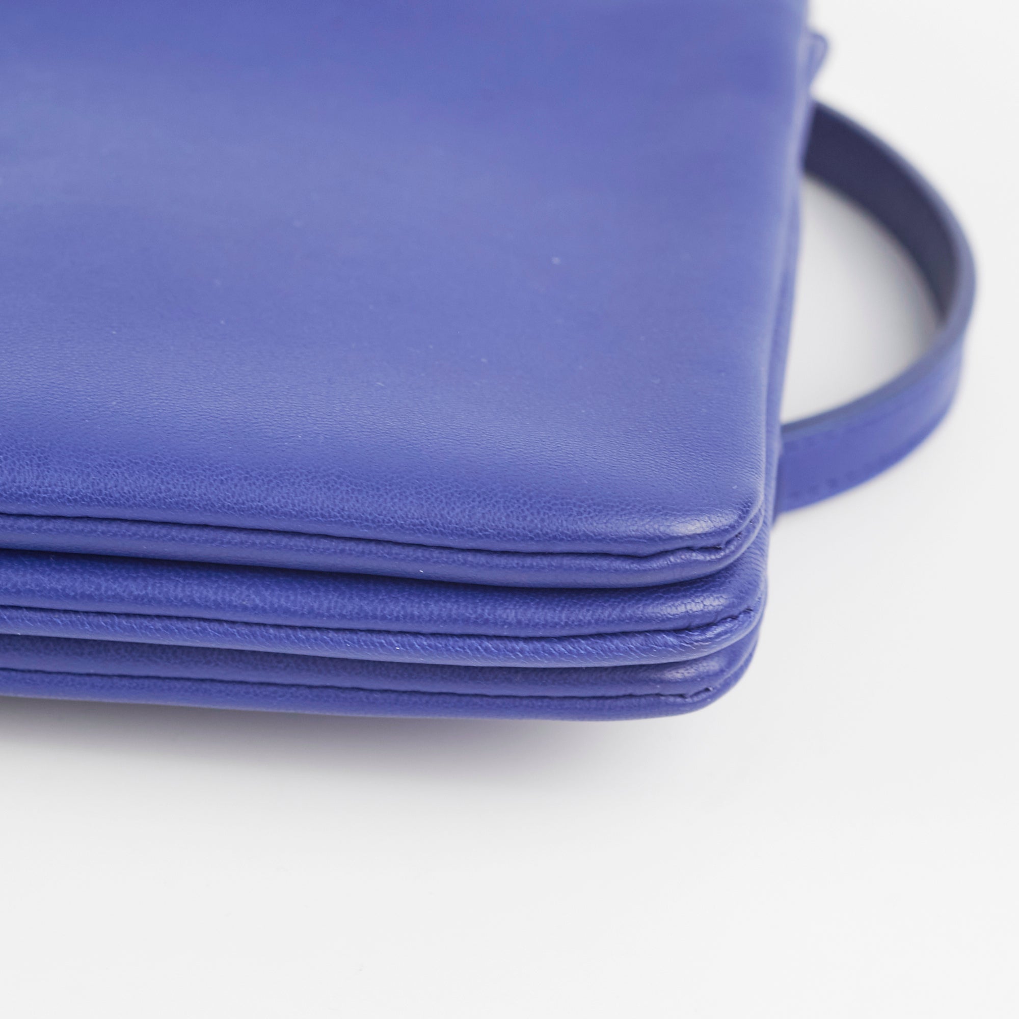 Celine Trio Bag Blue Crossbody Leather Handbag for Women - Stylish & Lightweight Purse for Everyday Use, Travel & Date Night