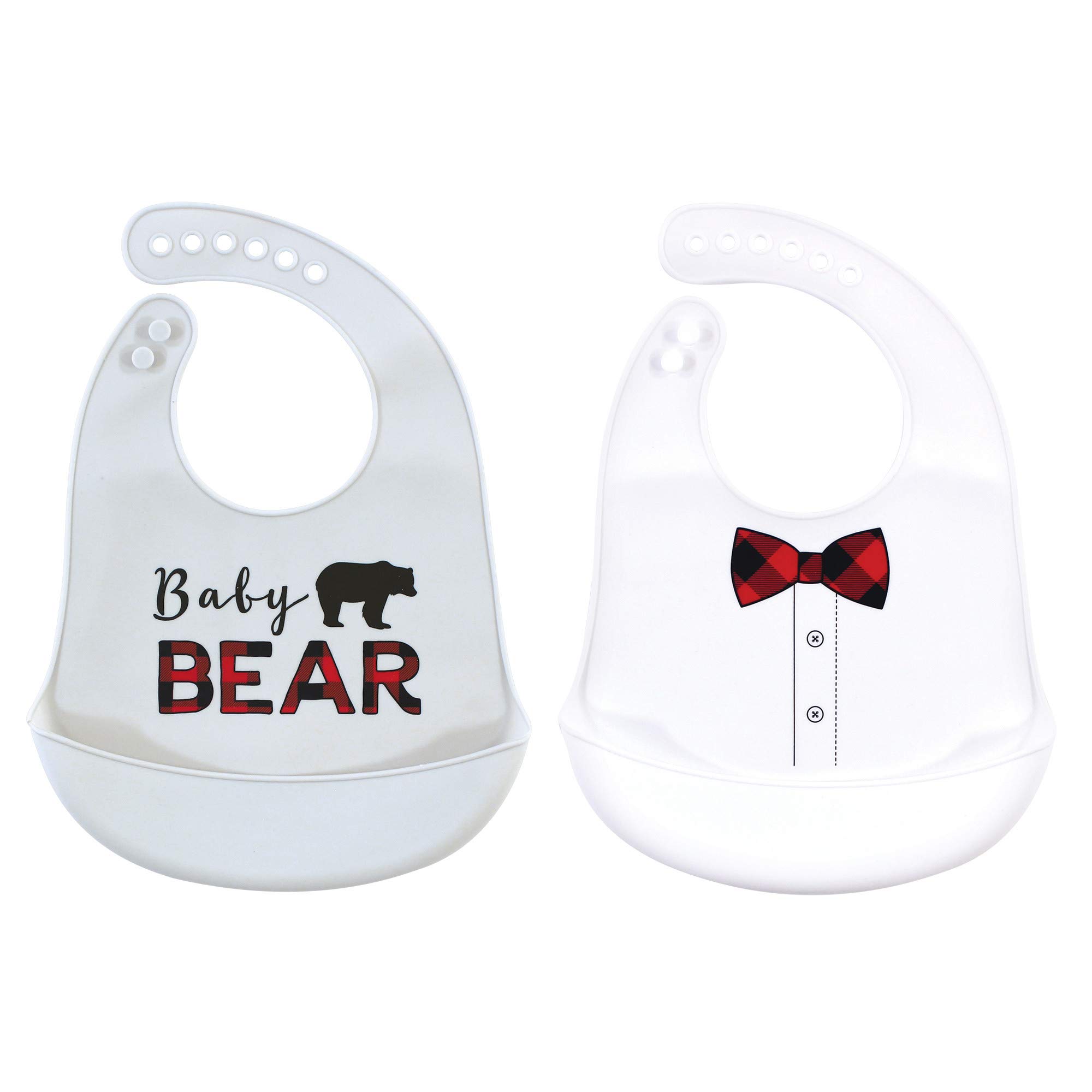 Little Treasure Unisex Baby Silicone Bibs - Waterproof & Easy Clean Feeding Bibs for Infants & Toddlers - Perfect for Mealtime, Travel & Daycare Use