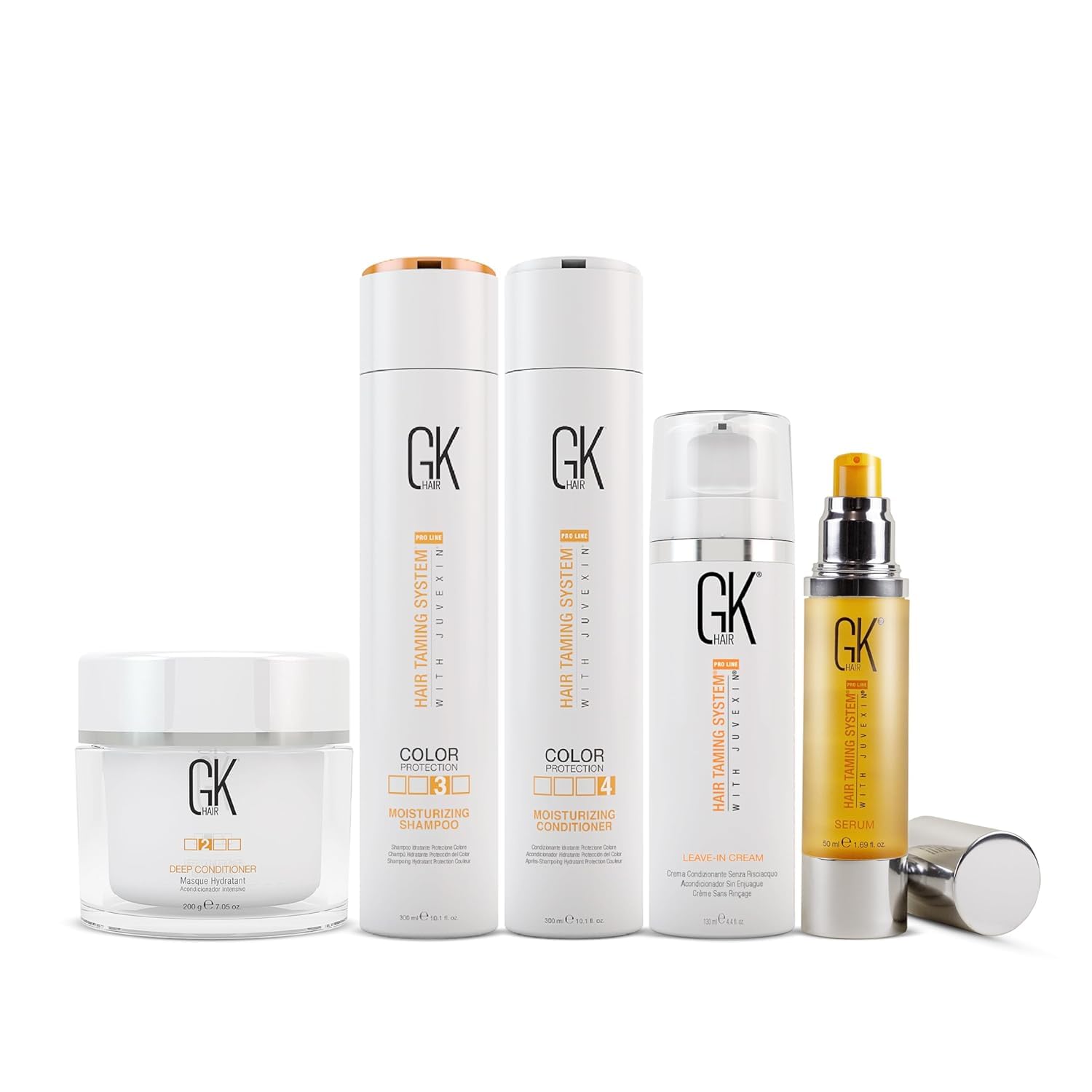 GK HAIR Complete Hair Care Solution - Intense Hydration & Repair for Dry, Damaged, Color-Treated Hair | Deep Conditioning Treatment for Frizz Control & Shine | Salon-Quality At-Home Hair Mask for Women & Men