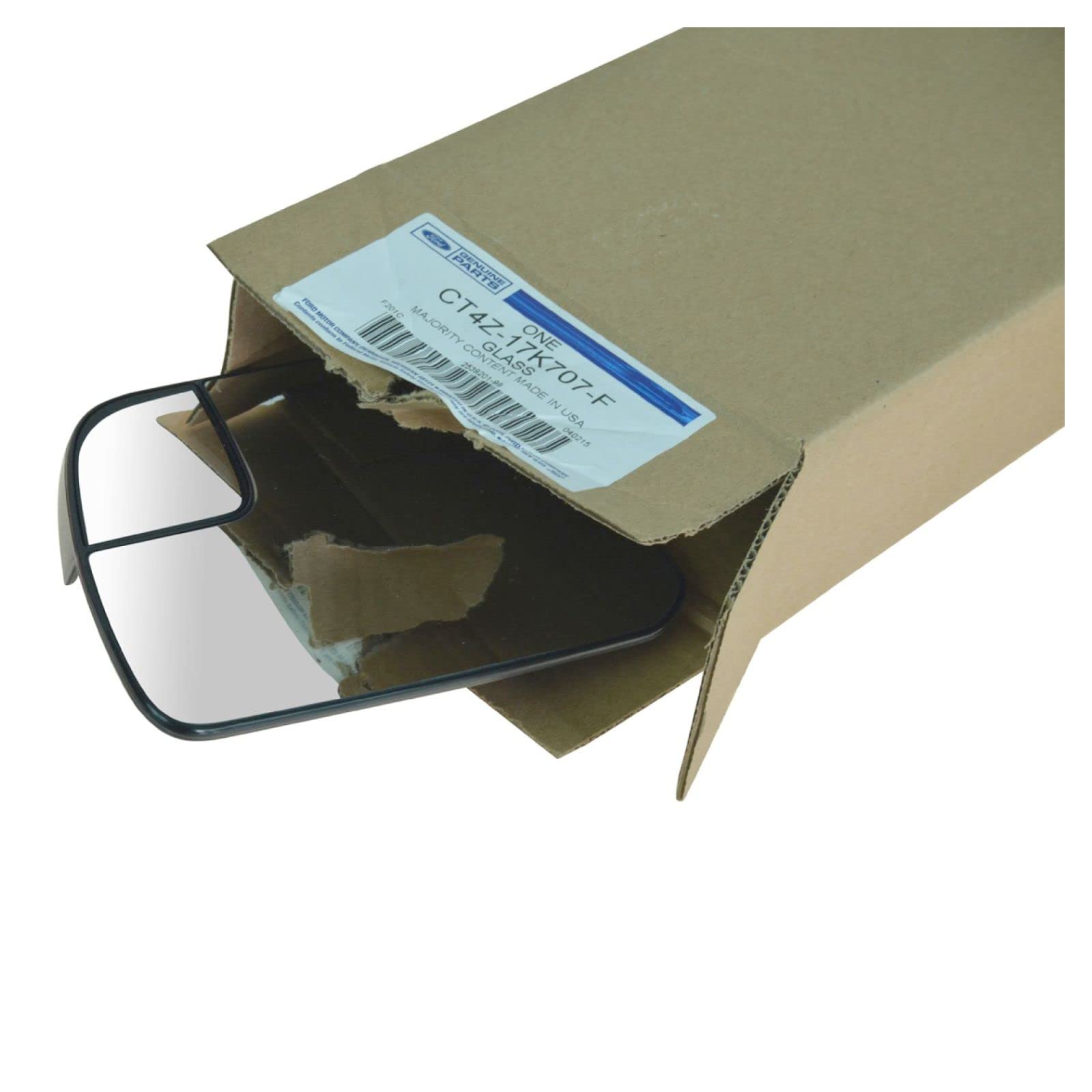Power Heated Mirror Glass with Spotter Glass & Backing LH - Compatible with Ford & Lincoln Vehicles - Perfect for Winter Driving & Enhanced Visibility