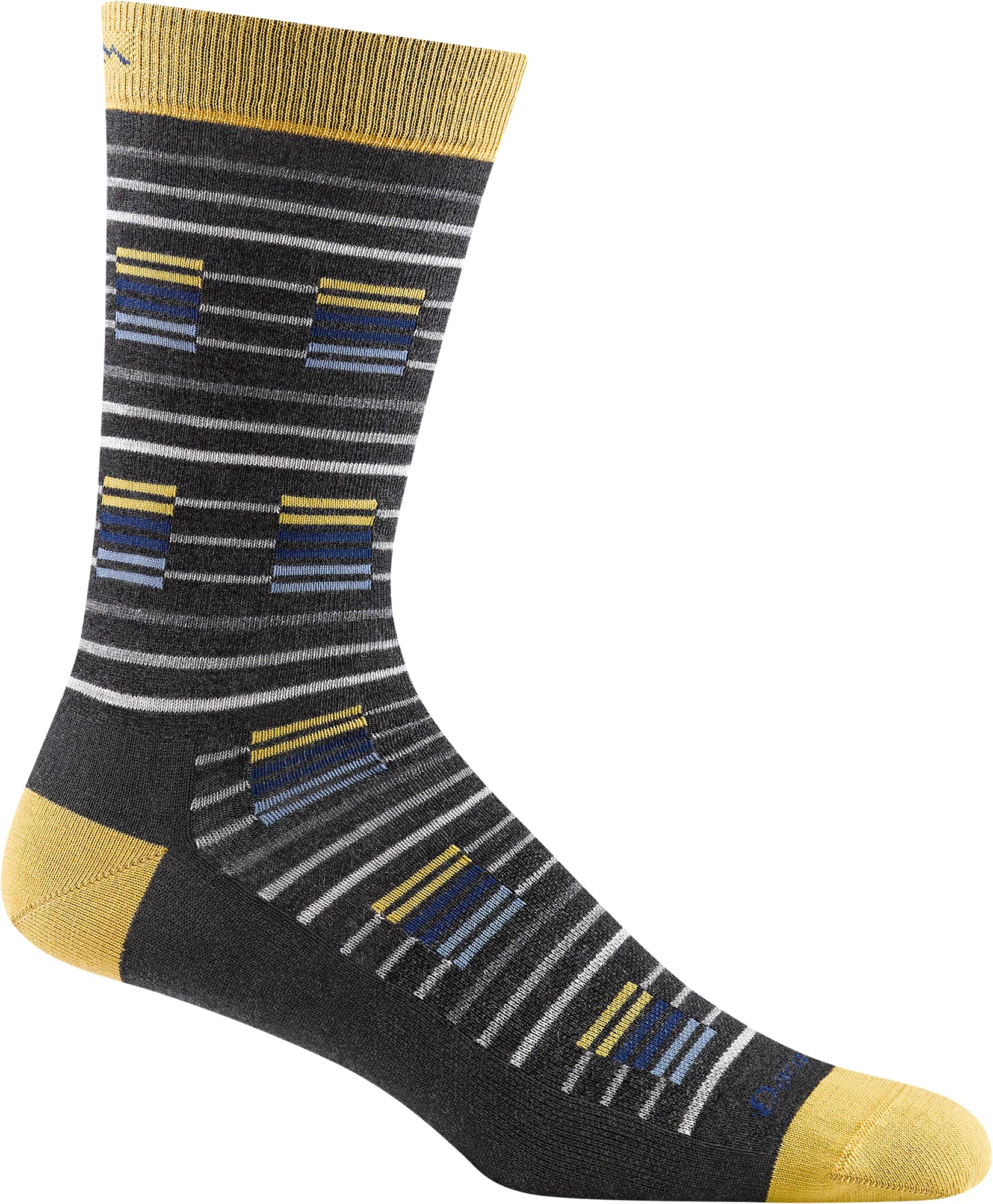DARN TOUGH (6067) Mesa Crew Lightweight Men's Sock - Charcoal, X-Large - Breathable Hiking & Everyday Wear Socks for Outdoor Activities & Casual Use