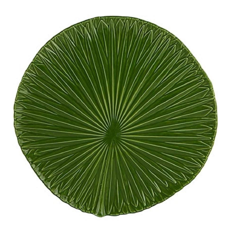 Bordallo Pinheiro Amazonia 13-Inch Charger Plates Set of 2 - Elegant Ceramic Dinner Plates for Formal Dining & Special Occasions