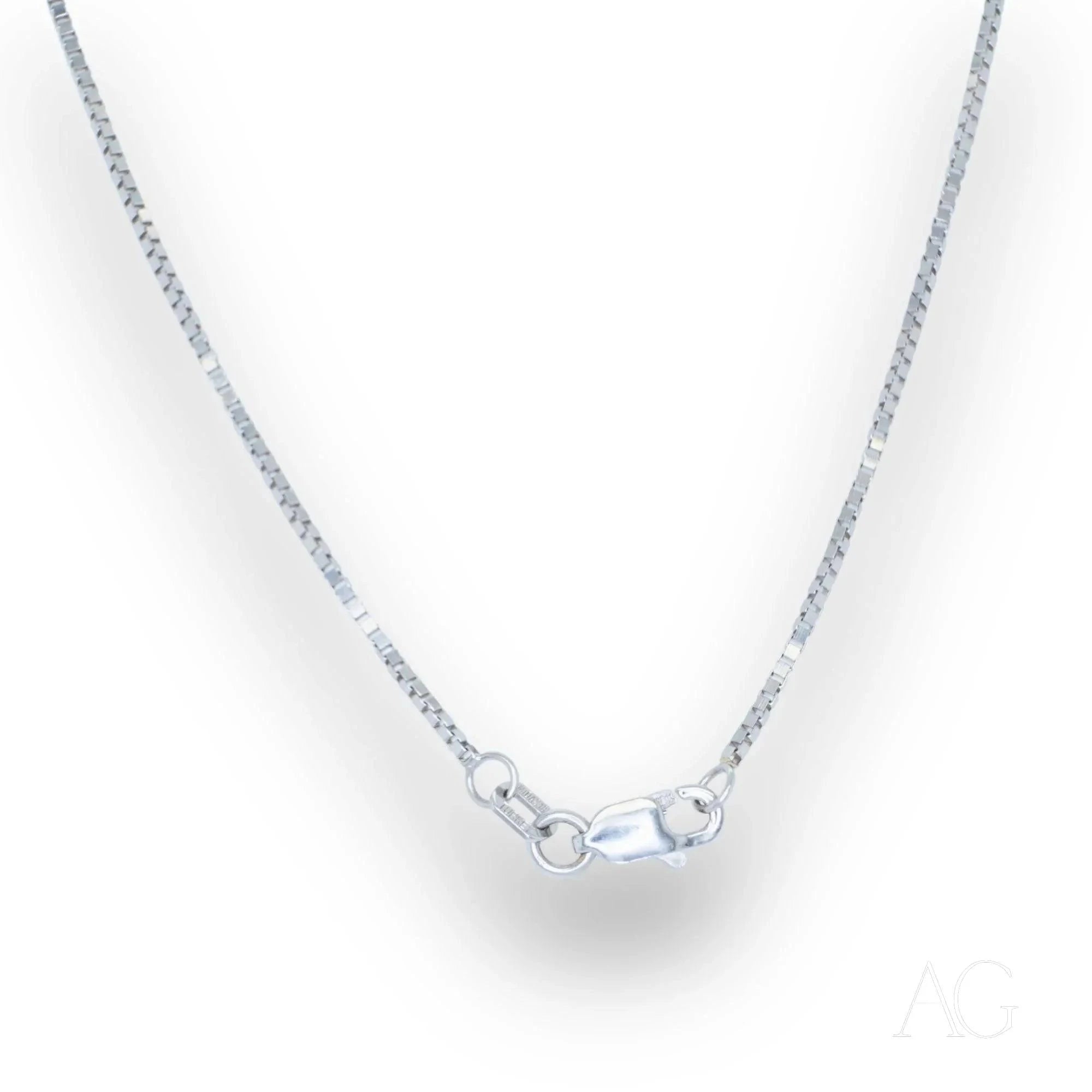 18K White Gold Box Chain Anklet - Elegant & Dainty Jewelry for Women, Perfect for Everyday Wear & Special Occasions