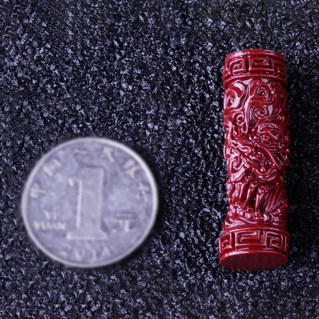 Feng Shui Necklace with Cinnabar Crystal & Chinese Zodiac Rooster Charm - Buddhism Pendant for Good Luck & Protection - Natural Gemstone Talisman Jewelry with Red Cord - Perfect for Meditation, Spiritual Healing & Daily Wear