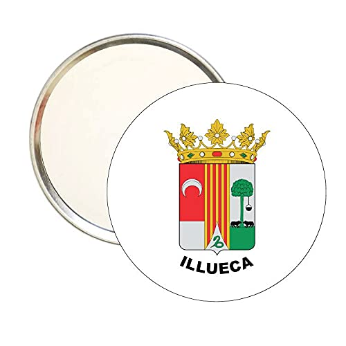 ASTUR PINS - Mirror SHIELD ILLUECA ZARAGOZA - Compact Makeup Mirror for Women | Portable Cosmetic Mirror for Purse & Travel | Perfect Gift for Birthday, Anniversary & Special Occasions | Ideal for Touch-ups On-the-Go