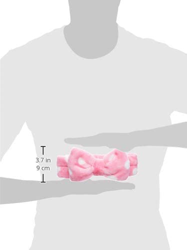 APOEM Velvet Hair Bands with Bow - Adjustable Elastic Headbands for Women (Pack of 2, Blue & Pink) - Perfect for Makeup, Skincare, Yoga & Relaxation at Home