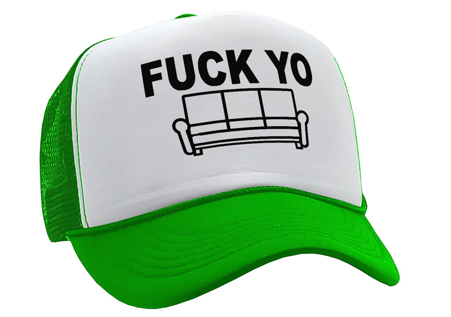 Vintage Retro Style Trucker Cap Hat - Guacamole & 'Fuck Yo Couch' Dave Chappelle Show Inspired - Funny Novelty Baseball Cap for Fans & Comedy Lovers - Perfect for Stand-Up Comedy Shows, Concerts & Casual Wear