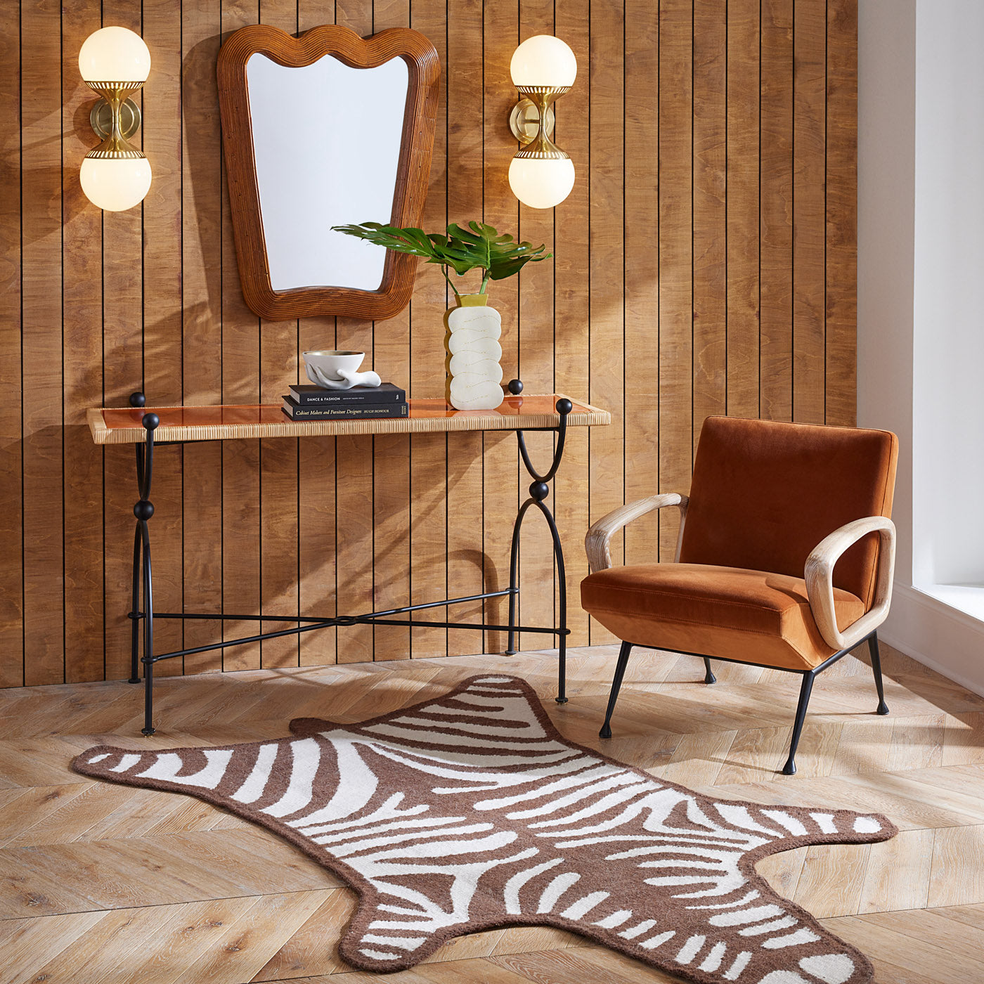 Stylish Zebra Flatweave Rug - Soft & Durable Non-Slip Area Rug for Living Room, Bedroom, or Nursery - Perfect for Boho, Modern & Farmhouse Decor