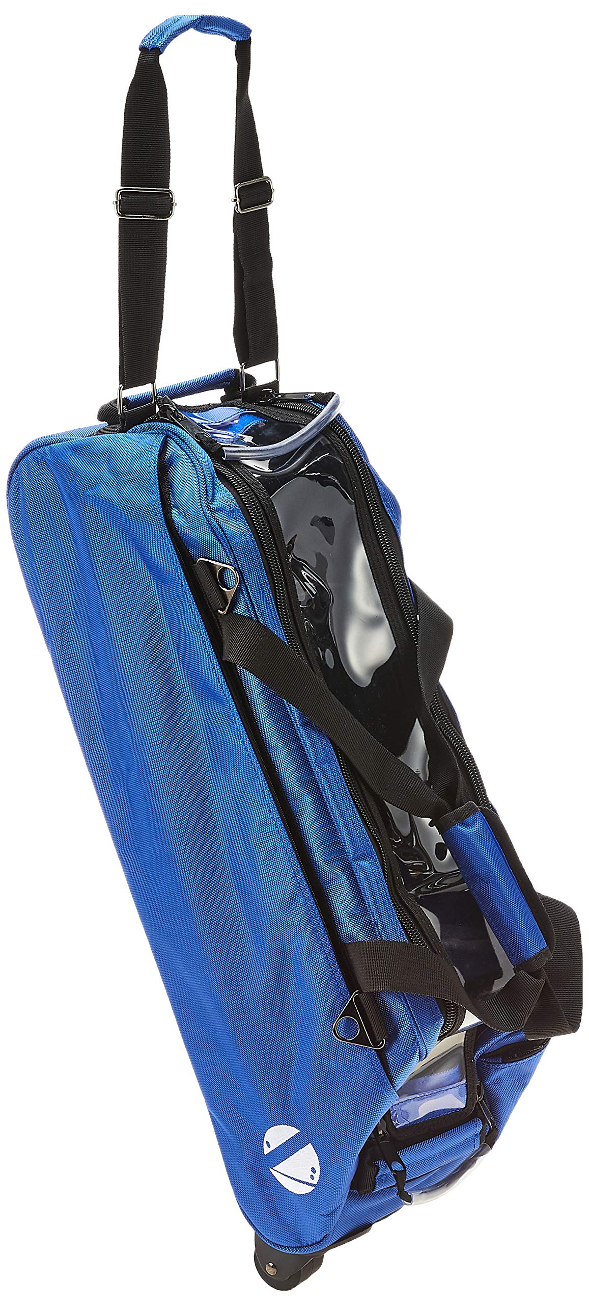 Premium 3-Ball Bowling Tote Bag with Wheels - Durable Rolling Bowling Ball Carrier for League Play & Practice - Perfect for Men & Women Bowlers