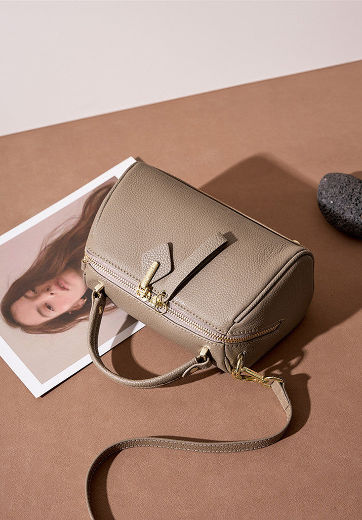 Minimalist Small Boston Bag - Stylish & Compact Crossbody Shoulder Bag for Women & Men | Perfect for Travel, Work & Everyday Use