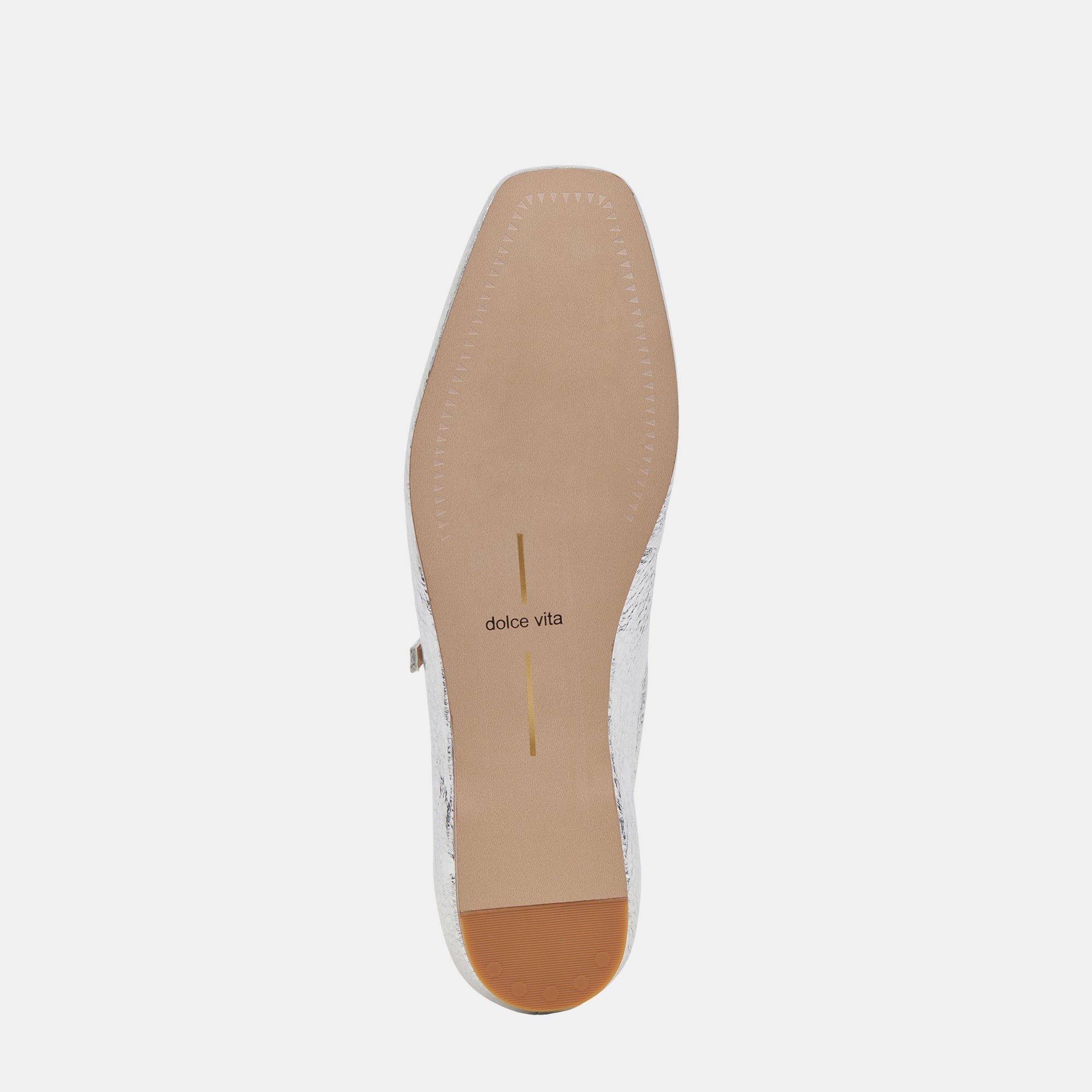 REYES Ballet Flats - Silver Distressed Leather Women's Shoes | Comfortable & Stylish for Casual Wear, Office, and Daily Outfits